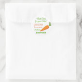 Grocery Delivery Service Thank You Review Stars ラウンドシール (バッグ)