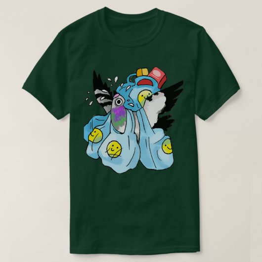 Grocery Pigeon Tシャツ (デザイン正面)