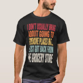 Grocery Shopping Joke  Inflation Meme Tシャツ (正面)