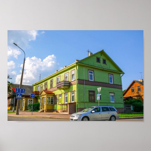 Grodno Belarus Architecture city cityscape street ポスター (正面)