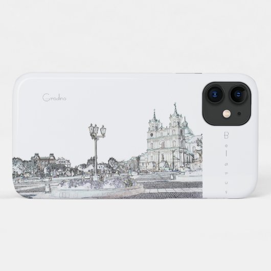 Grodno Hrodnaベラルーシ建築iPhone 11ケース Case-Mate iPhoneケース (裏面(横))
