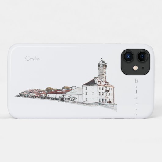 Grodno Hrodnaベラルーシ建築iPhone 11ケース Case-Mate iPhoneケース (裏面(横))