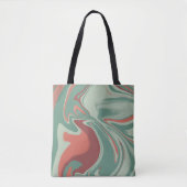 Groen oranje grafisch design トートバッグ (正面)
