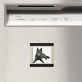 Groendaelベルギーシェプドッグギフト マグネット (インサイチュ (食洗機))