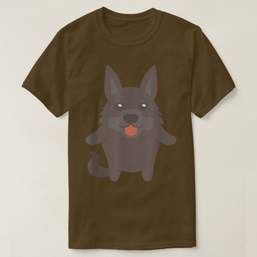 Groenendael Dog Belgian Shepherd Dog Tee Groenend Tシャツ (デザイン正面)