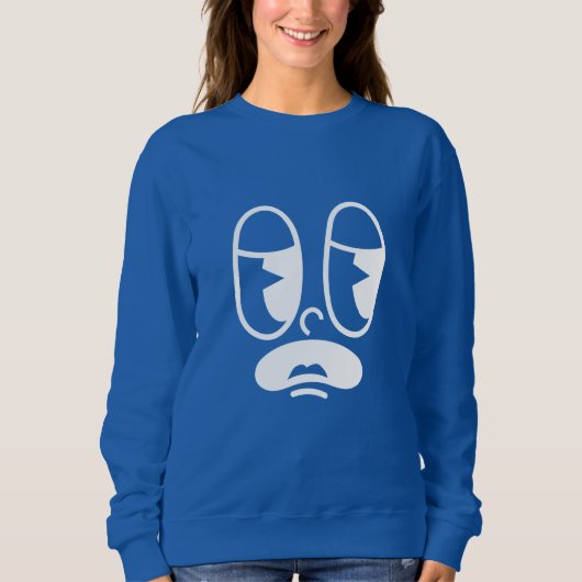 Groggy Glitch Face スウェットシャツ (正面)