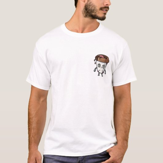 Groggy Zombie Coffee Cup Character Tシャツ (正面)