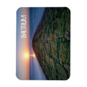 Groin, Breakwater, Baltrum Island, East Frisia Po マグネット (縦)