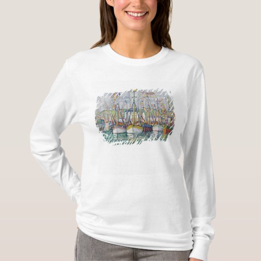 Groix 1923年のマグロの艦隊の天恵 tシャツ (正面)