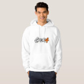 Grok4人工知能ロボットTシャツ パーカ (正面フル)