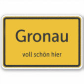 Gronau Aufkleber Sticker Autoaufkleber シール (正面)