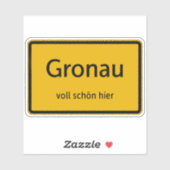 Gronau Aufkleber Sticker Autoaufkleber シール (シート)