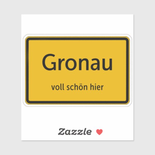 Gronau Aufkleber Sticker Autoaufkleber シール (シート)