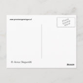 Groningen-オランダの地図 ポストカード (裏面)