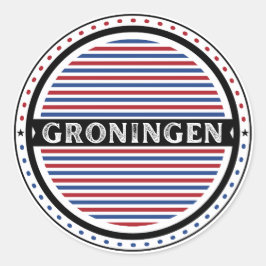 Groningen City Pride Emblem – Dutch Identity ラウンドシール