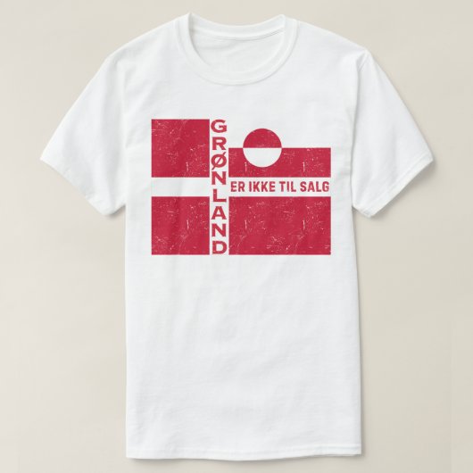 Grønland Er Ikke Til Salg Flag Tシャツ (デザイン正面)