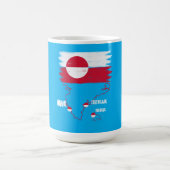 Grönland nuuk vintage Flagge  コーヒーマグカップ (中央)