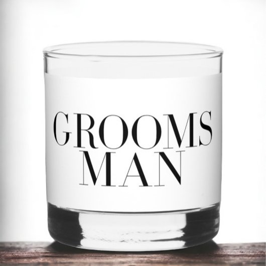  groom のためのモダンでシンプルな名入れギフト ウイスキーグラス