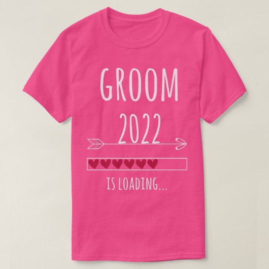 Groom 2022 Wedding Engagement Groom  Tシャツ (デザイン正面)
