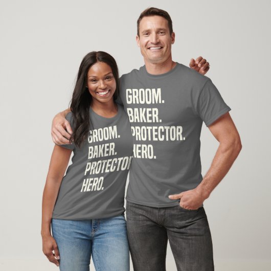 Groom Baker Protector Hero Groom Profession Tシャツ (ユニセックス)