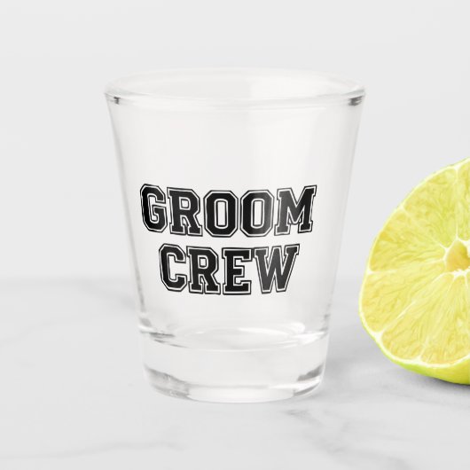 "Groom Crew" Bachelor Party ショットグラス (正面)
