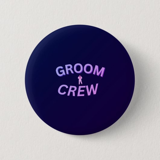 Groom crew button 缶バッジ (正面)