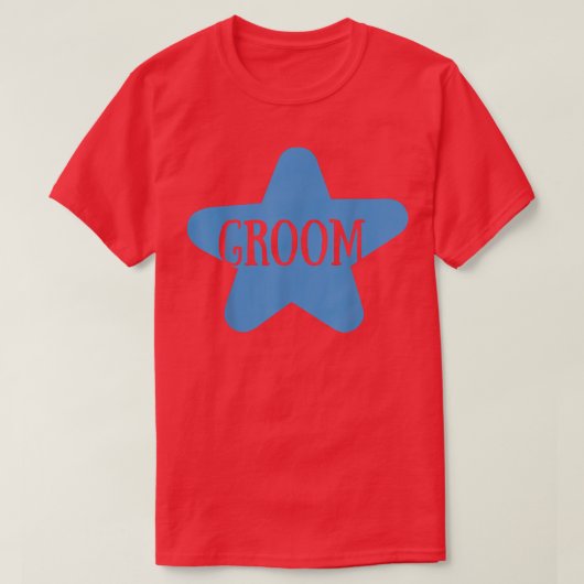 Groom Cute Engagement Wedding Party Matching  Tシャツ (デザイン正面)