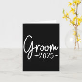 Groom Est 2025の結婚した婚約取得 カード (黄色い花)