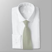 Groom Groomsmen Initials Soft Sage Green Wedding ネクタイ (タイ)