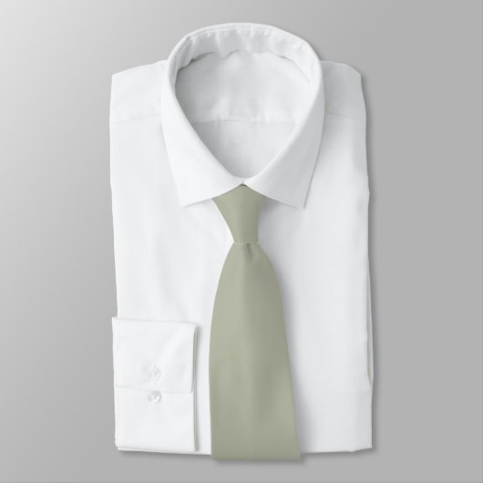 Groom Groomsmen Initials Soft Sage Green Wedding ネクタイ (タイ)