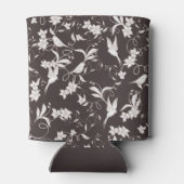 Groom on dark floral pattern Wedding Party 缶クーラー (裏面)