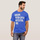 Groom Pontoon Captain Protector Hero Groom Tシャツ (正面フル)