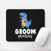 Groom Saurus Dinosaur Engagement Wedding Couples M マウスパッド (マウス)