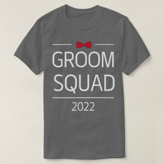 Groom Squad Funny Groomsmen Crew Team Bachelor Par Tシャツ (デザイン正面)