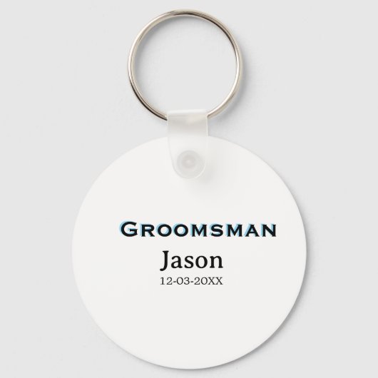 Groom Squad groomsman bachelorette party add name  キーホルダー (正面)