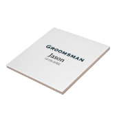 Groom Squad groomsman bachelorette party add name  タイル (側面)