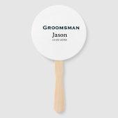 Groom Squad groomsman bachelorette party add name  ハンドファン (裏面)