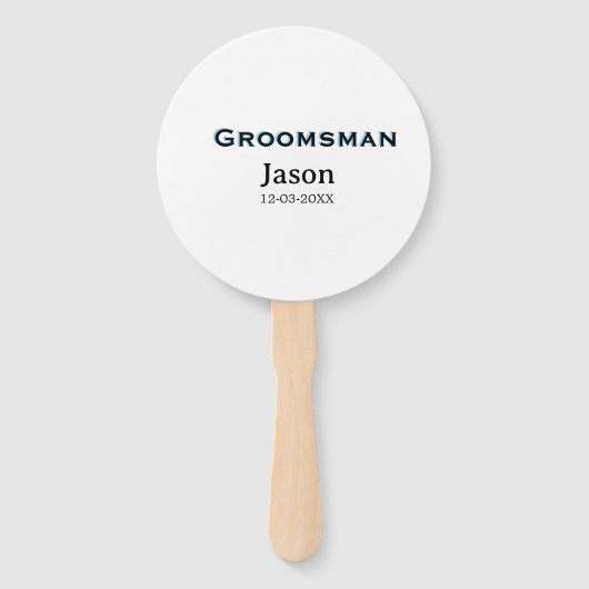 Groom Squad groomsman bachelorette party add name  ハンドファン (正面)