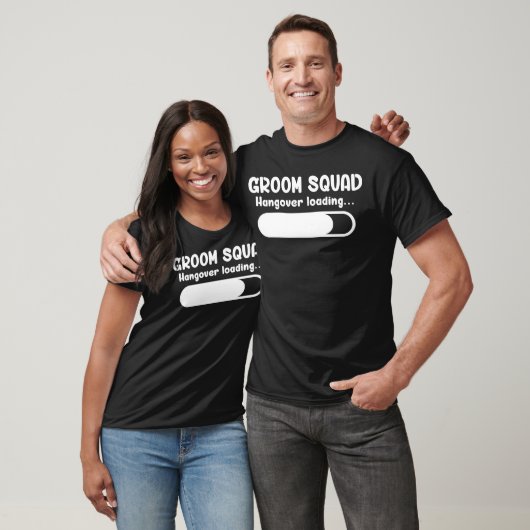 Groom Squad Hangover Loading Groomsmen Bachelor Pa Tシャツ (ユニセックス)