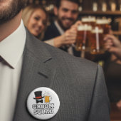 Groom Squad Hat and Beer Button Pin 缶バッジ
