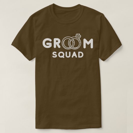 Groom Squad Ring Wedding Groomsmen party celebrati Tシャツ (デザイン正面)