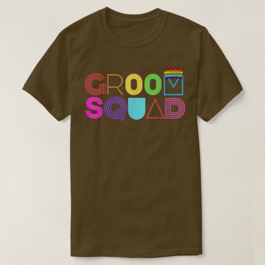 Groom Squad Wedding Bachelor Party Crew  Tシャツ (デザイン正面)