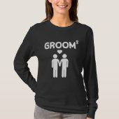 Groom Square  Cute Gay Bi Pan Wedding Tシャツ (正面)