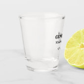 Groom team groomsman name date bachelore party ショットグラス (左)