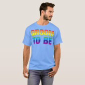 Groom To Be LGBT Gay Pride Engagement Party Tシャツ (正面フル)