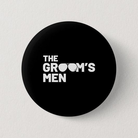  groom wedding friends goods  缶バッジ (正面)
