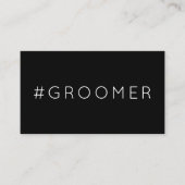 #GROOMER hashtagロイヤリティパンチカード ロイヤリティカード (正面)