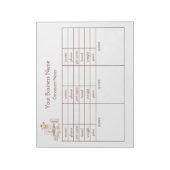 Groomer’s Notes & Pet Client Tracking Notepad ノートパッド (回転)