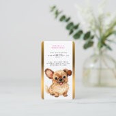 Grooming Dog Personalized Luxury Modern Collection 名刺 (スタンド正面)