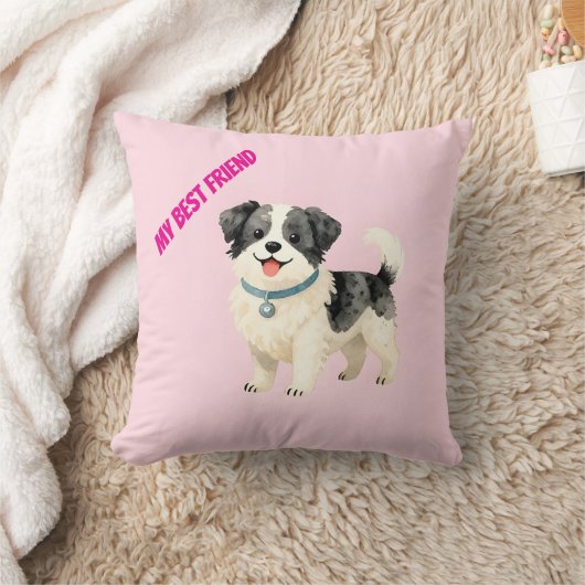 Grooming Dog Personalized Modern Collection クッション (ブランケット)